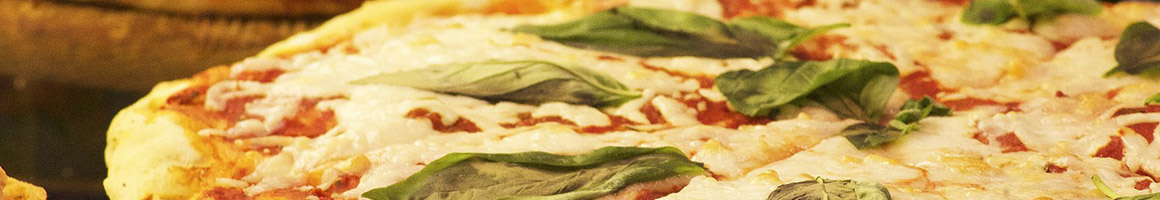 Eating Italian Pizza at DiNapoli's Firehouse restaurant in Barstow, CA.